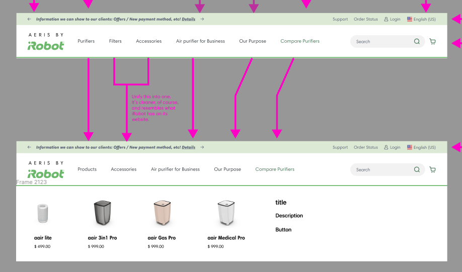 Aeris by iRobot navigation and flow strategy